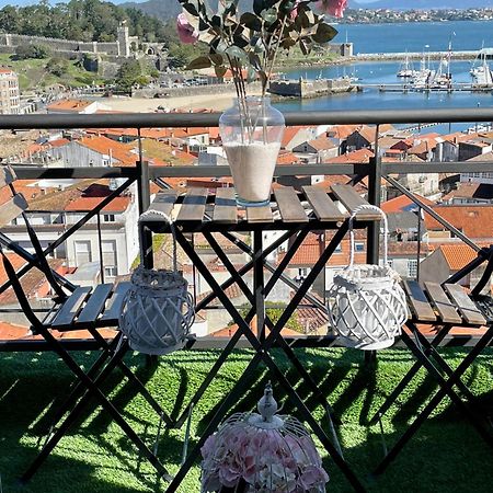 Estudio Impresionantes Vistas Con Terraza Y Piscina Baiona Kültér fotó